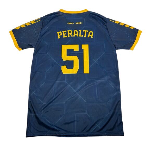 2024 Men's MLB Milwaukee Brewers Freddy Peralta 51 SGA Soccer Jersey Shirt Sz M - Picture 4 of 6